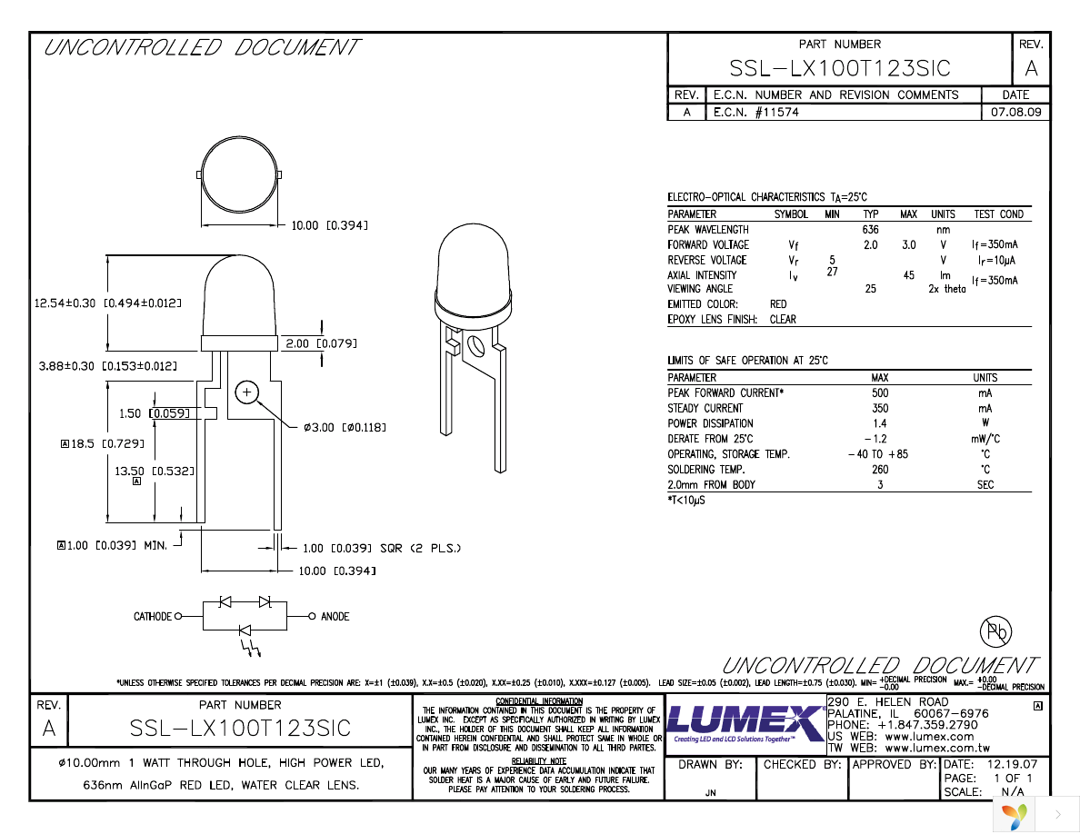 SSL-LX100T123SIC Page 1