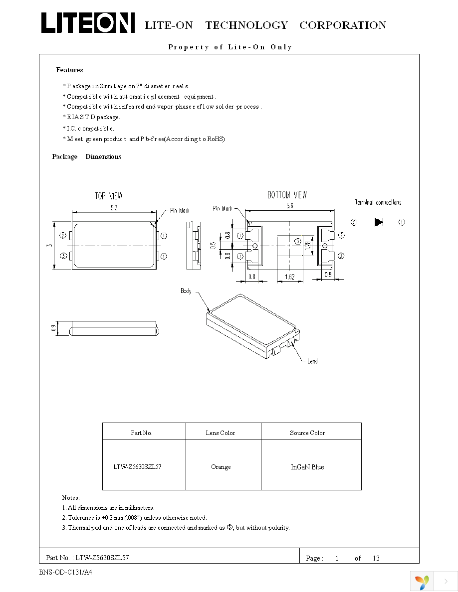 LTW-Z5630SZL57 Page 2