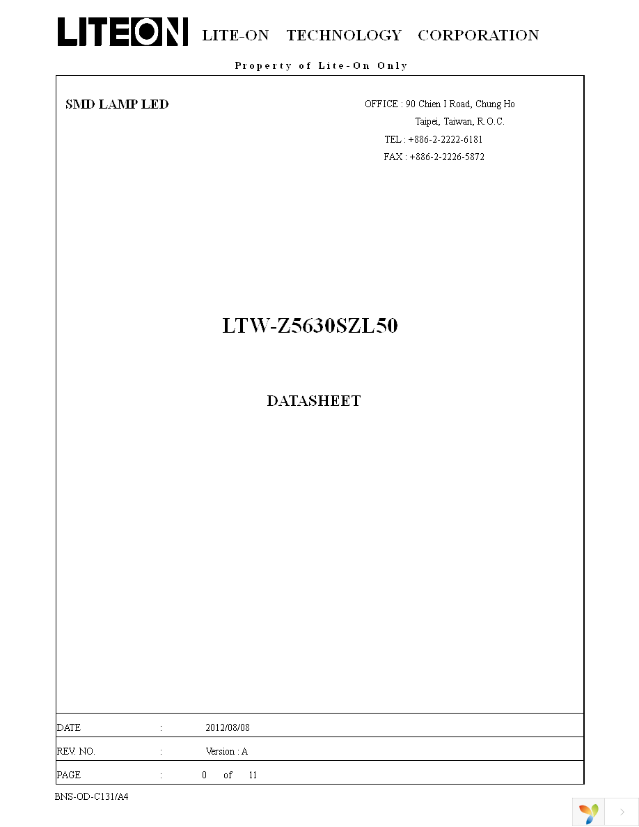 LTW-Z5630SZL50 Page 1