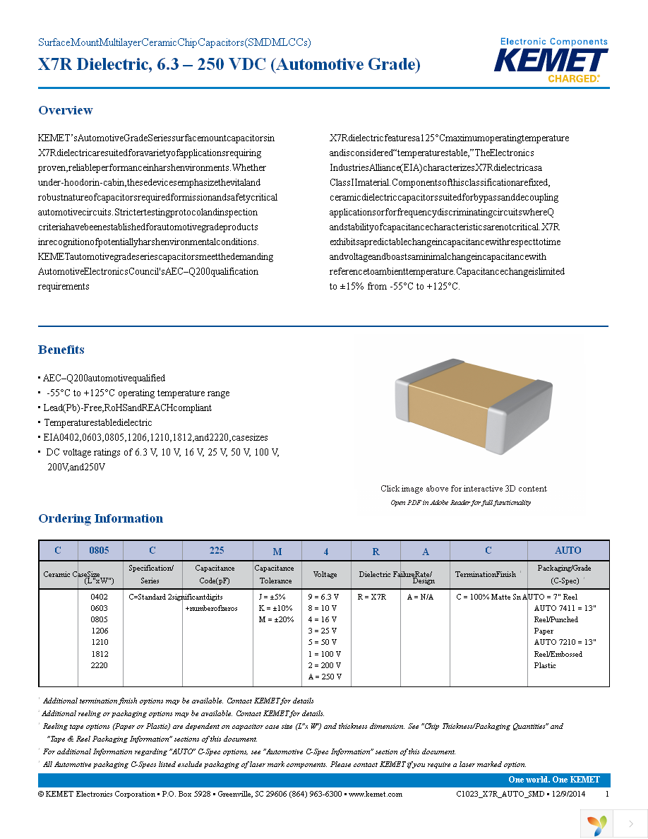 C0805C105K8RACAUTO Page 1