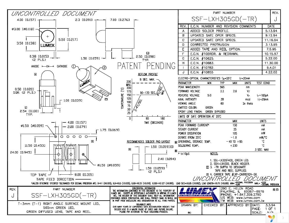 SSF-LXH305GD-TR Page 1