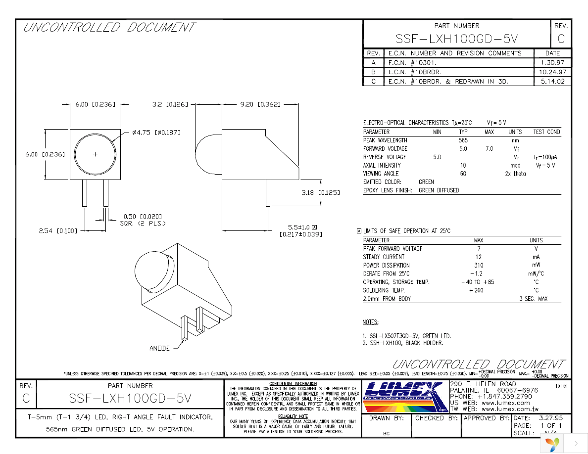 SSF-LXH100GD-5V Page 1