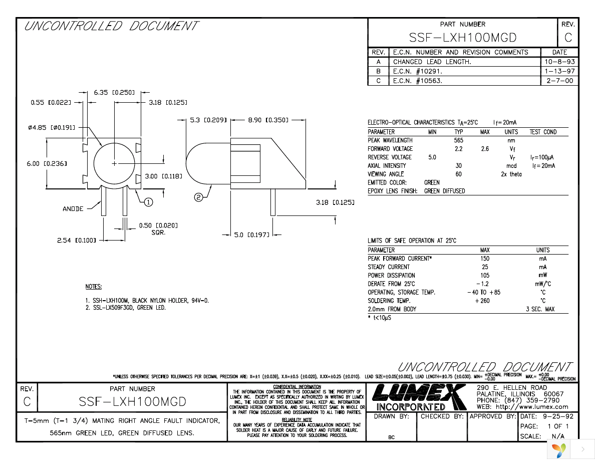 SSF-LXH100MGD Page 1