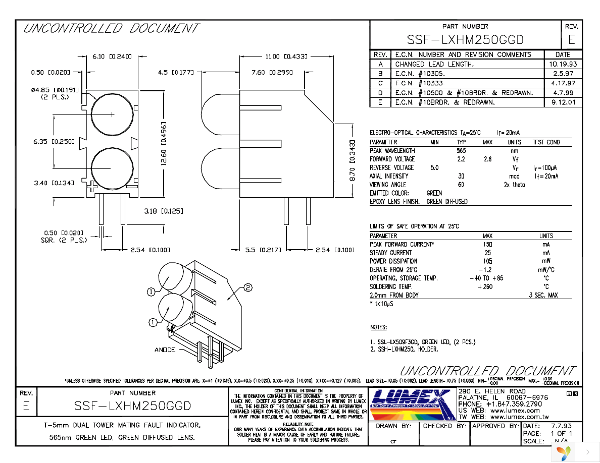 SSF-LXHM250GGD Page 1