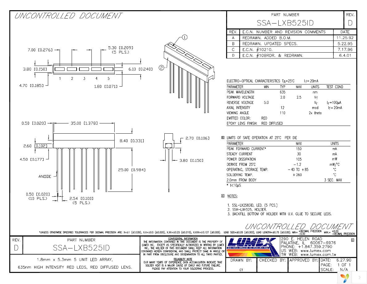 SSA-LXB525ID Page 1