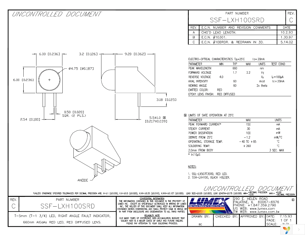 SSF-LXH100SRD Page 1