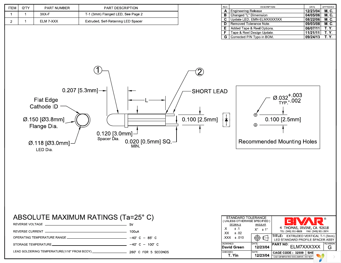 ELM70303GD Page 1