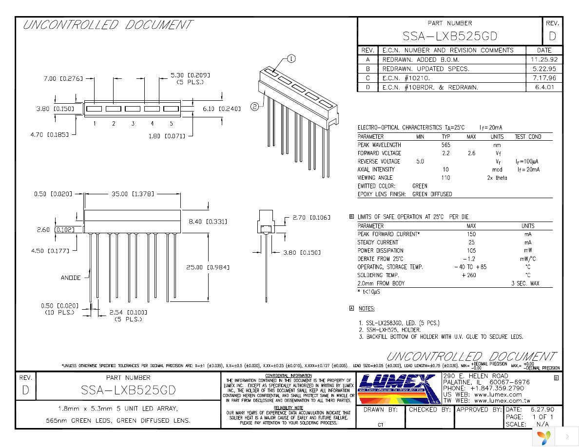 SSA-LXB525GD Page 1