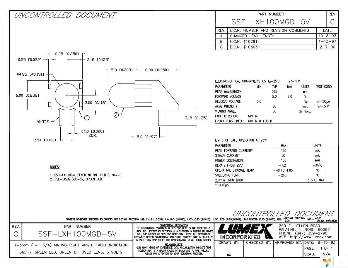 SSF-LXH100MGD-5V Page 1