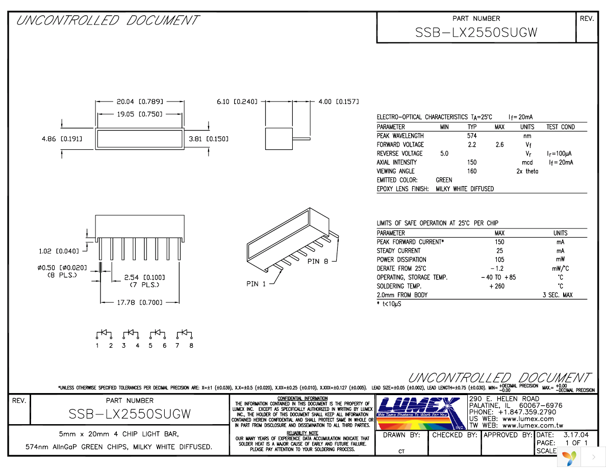 SSB-LX2550SUGW Page 1