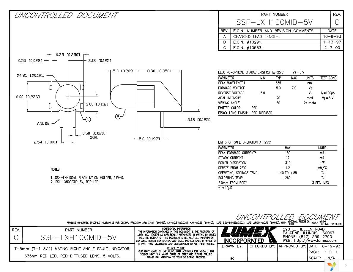 SSF-LXH100MID-5V Page 1