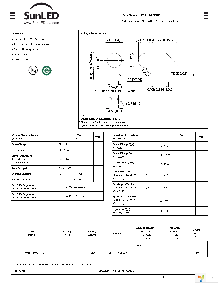 XVB1LUG50D Page 1