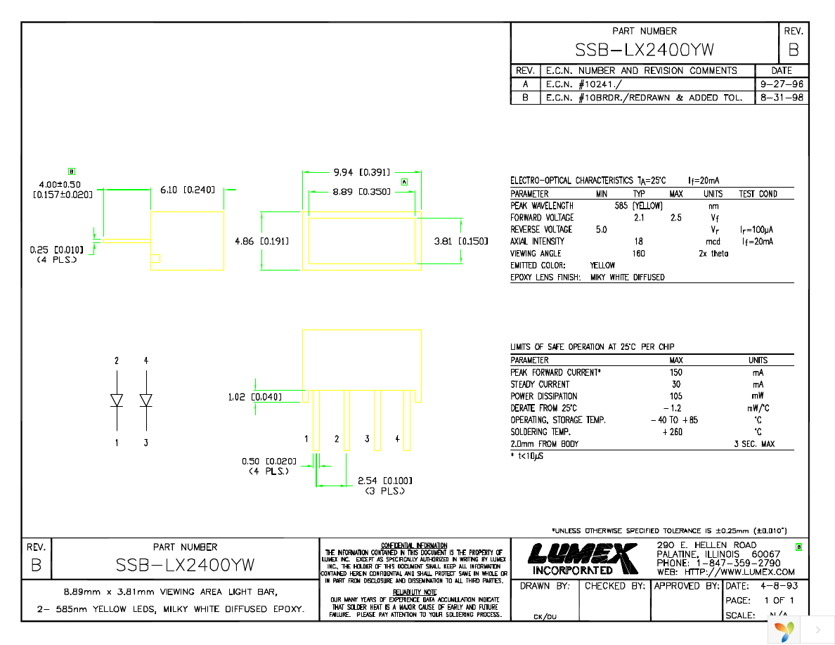 SSB-LX2400YW Page 1