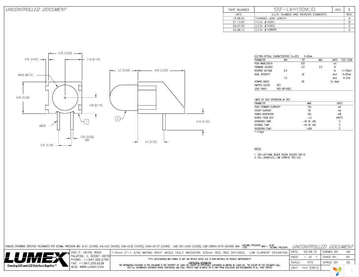 SSF-LXH100MLID Page 1