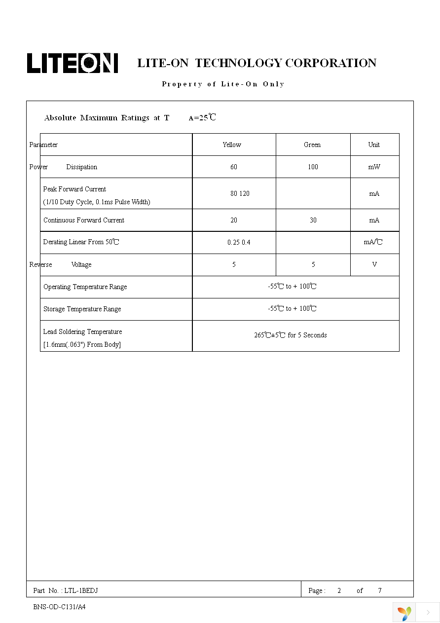 LTL-1BEDJ Page 2