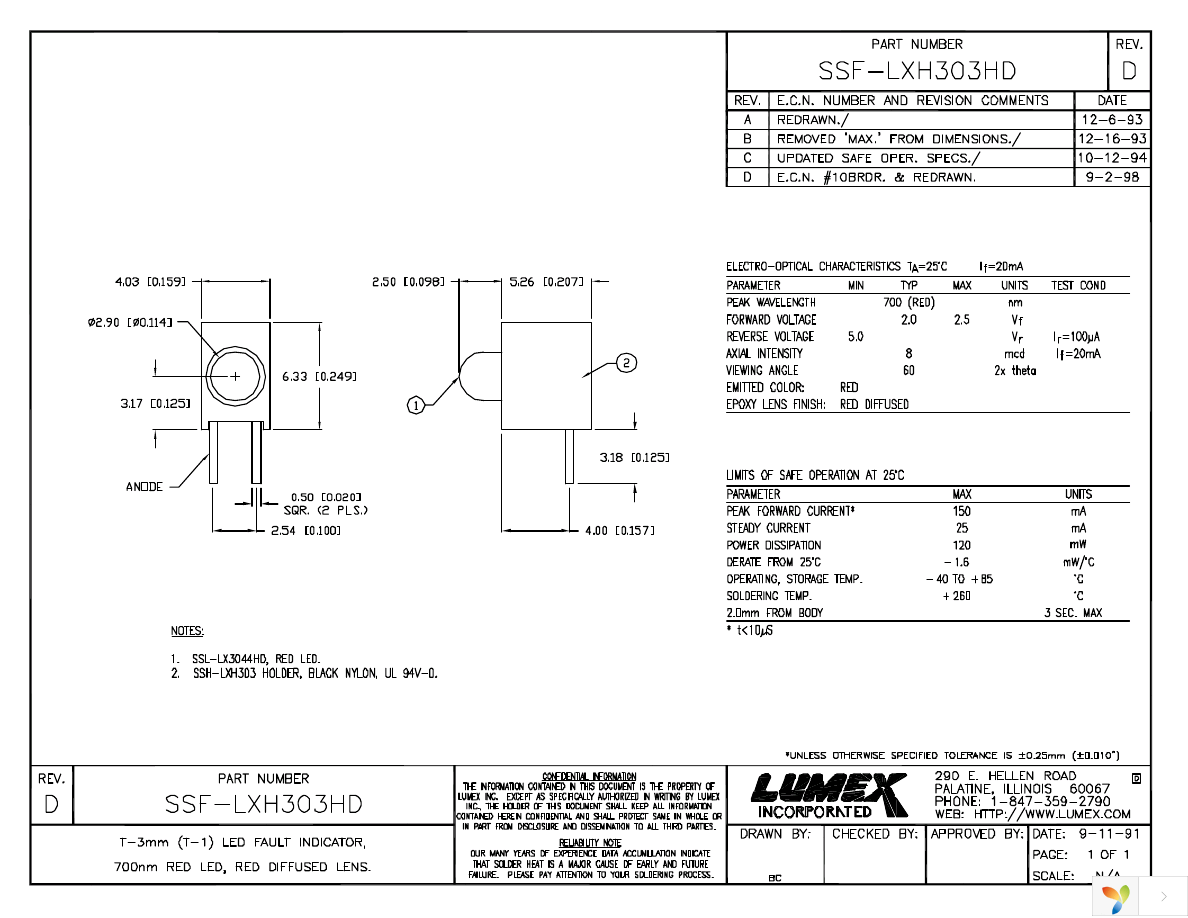 SSF-LXH303HD Page 1