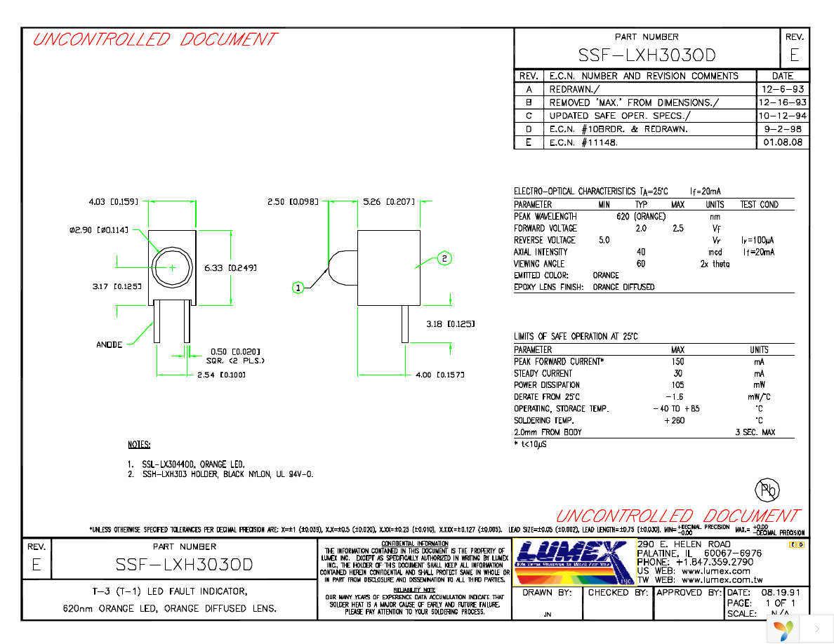 SSF-LXH303OD Page 1