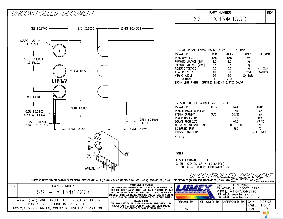 SSF-LXH340IGGD Page 1