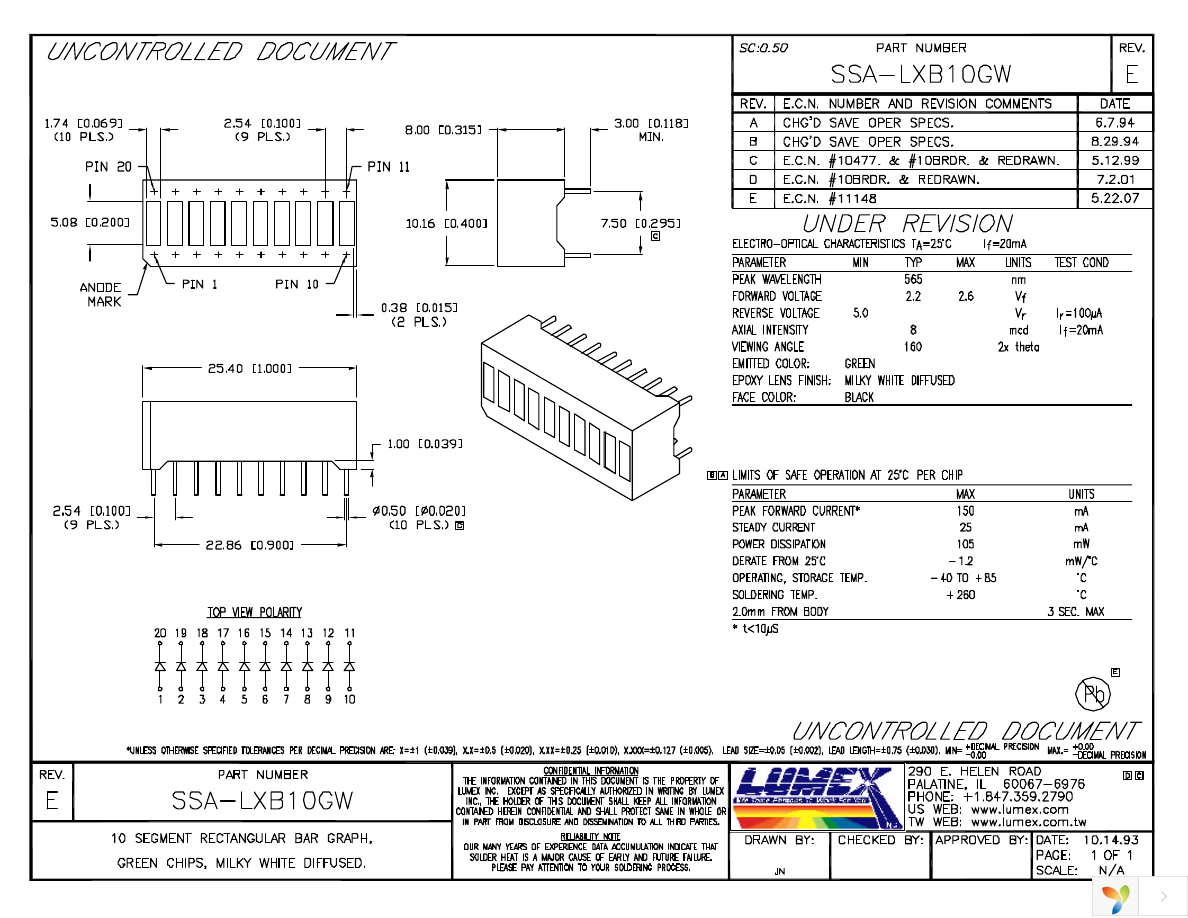 SSA-LXB10GW Page 1