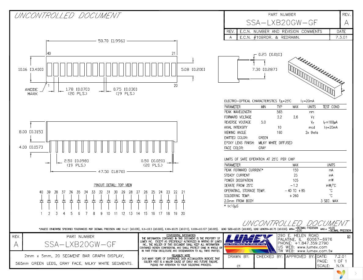 SSA-LXB20GW-GF Page 1