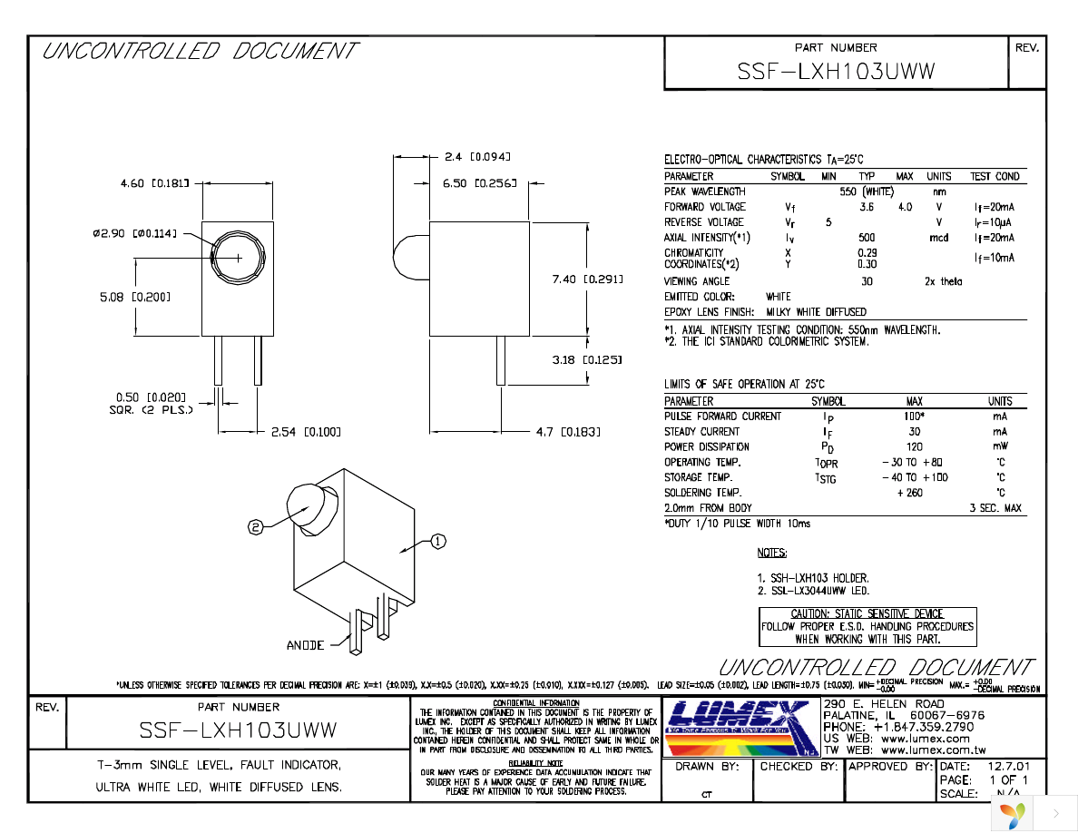 SSF-LXH103UWW Page 1