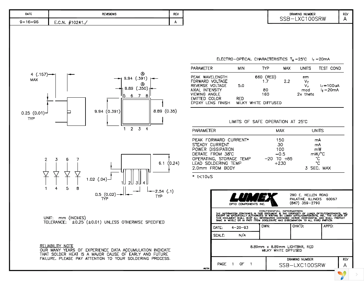 SSB-LXC100SRW Page 1