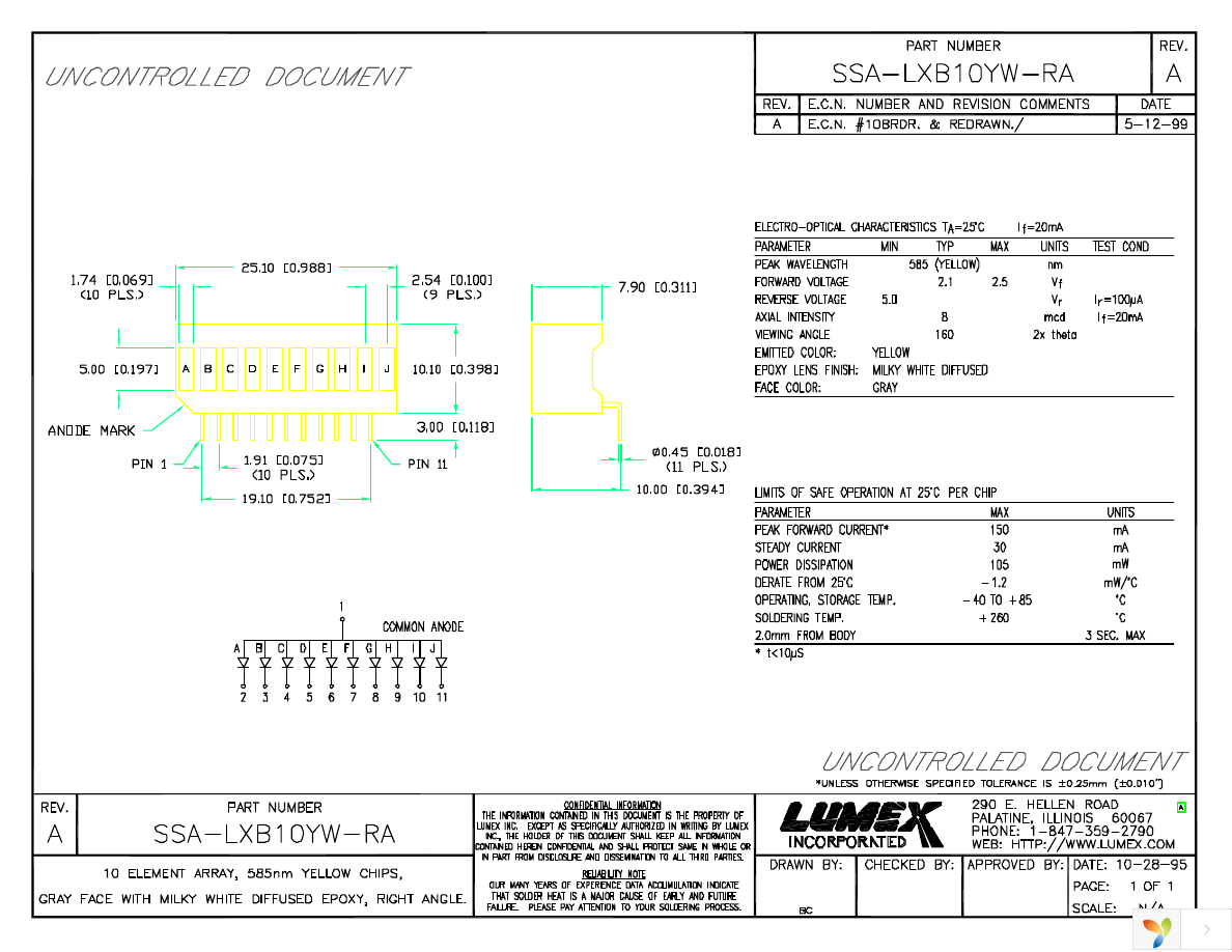 SSA-LXB10YW-RA Page 1