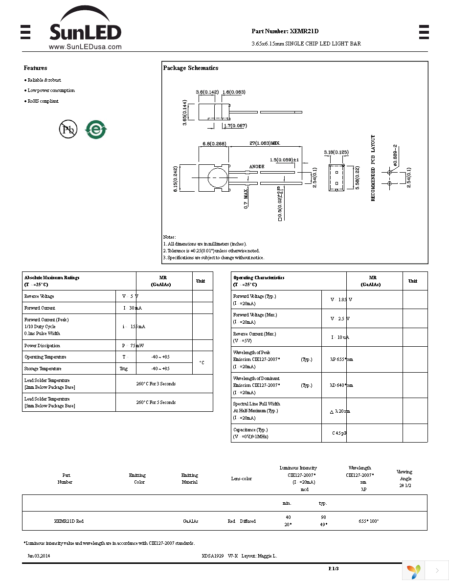 XEMR21D Page 1