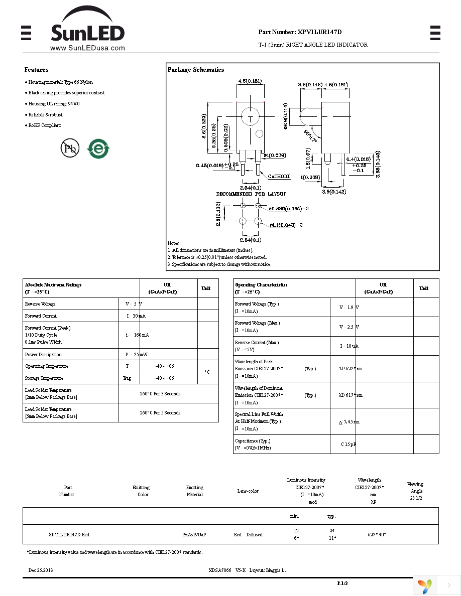 XPV1LUR147D Page 1