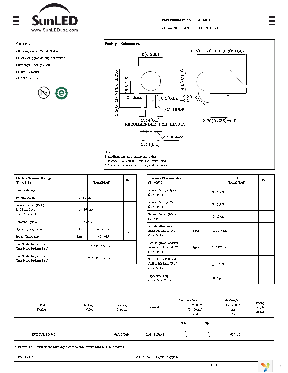 XVT1LUR48D Page 1