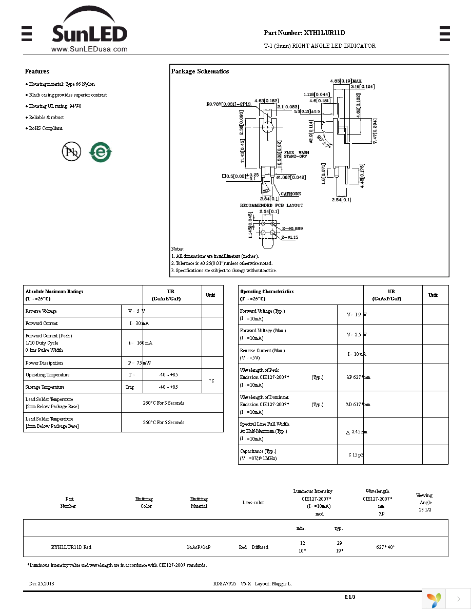 XYH1LUR11D Page 1