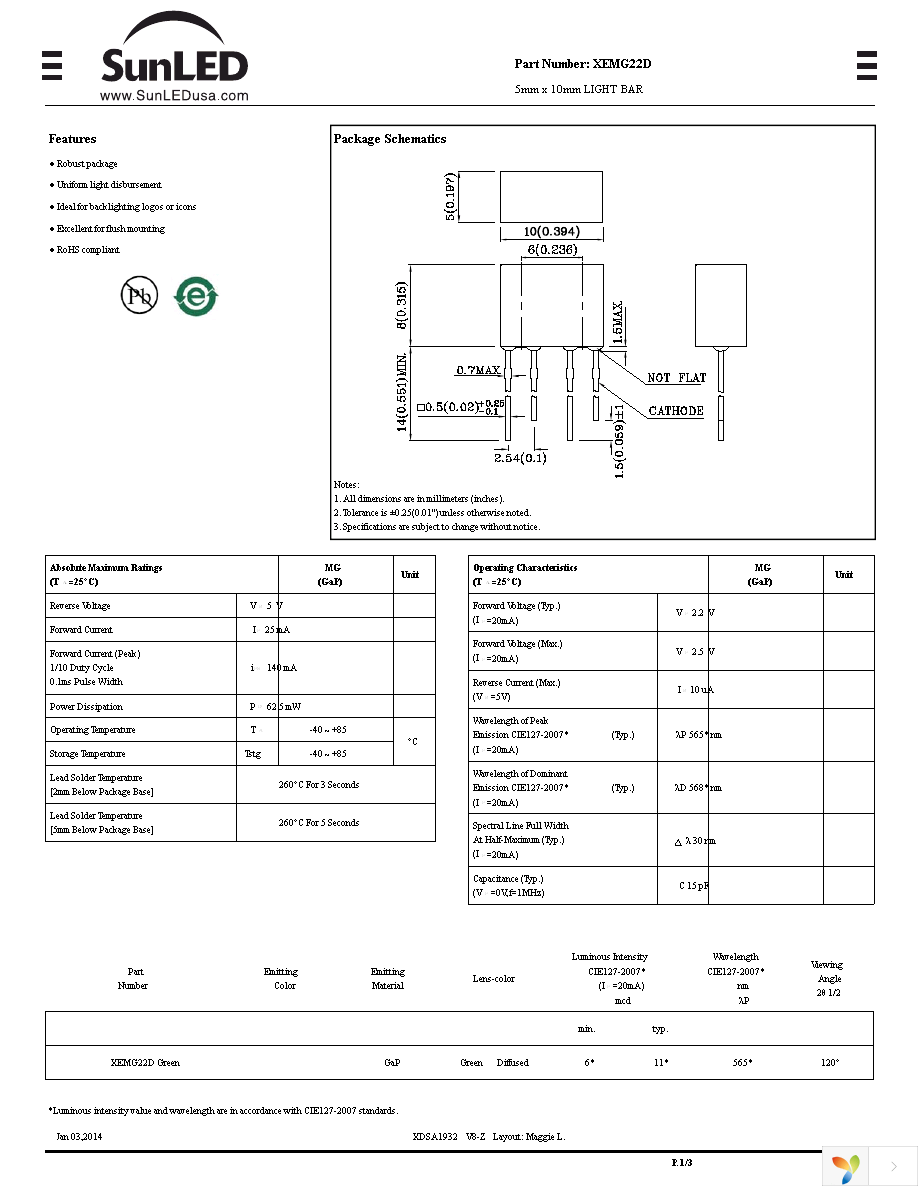 XEMG22D Page 1