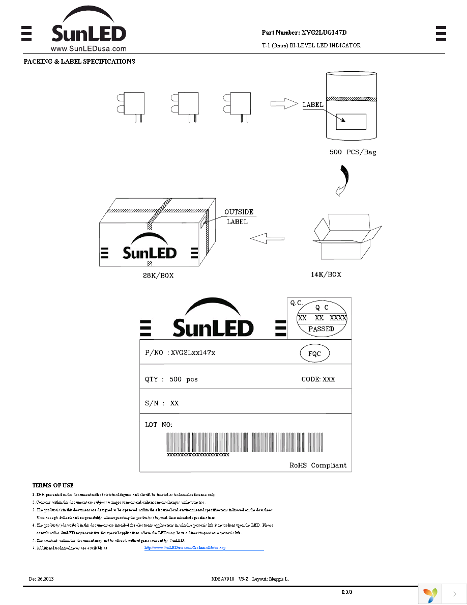 XVG2LUG147D Page 3