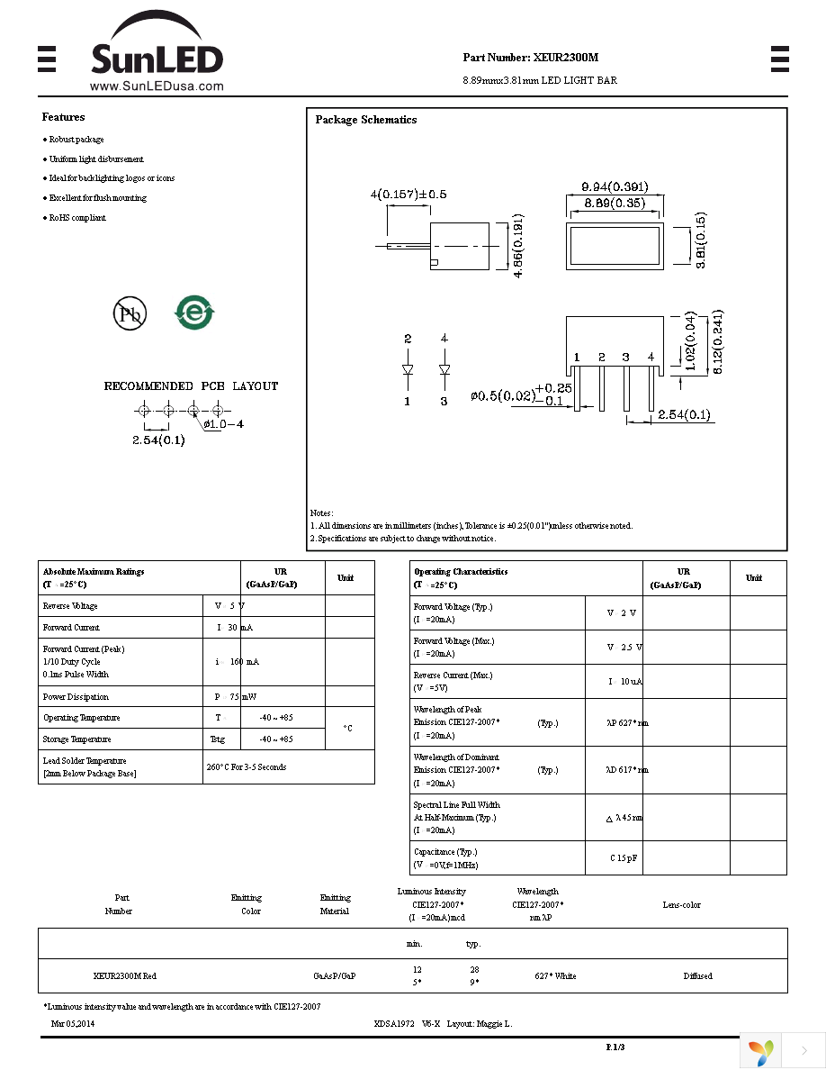 XEUR2300M Page 1