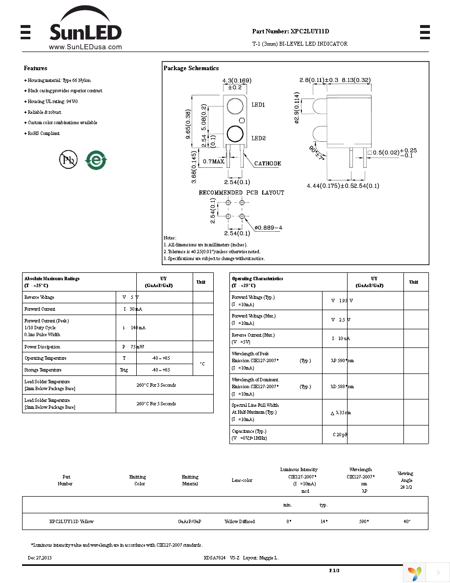 XPC2LUY11D Page 1