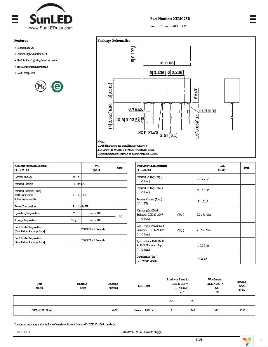 XEMG23D Page 1