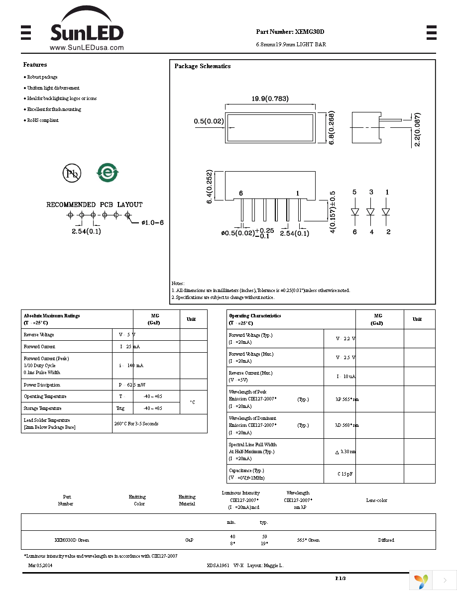 XEMG30D Page 1