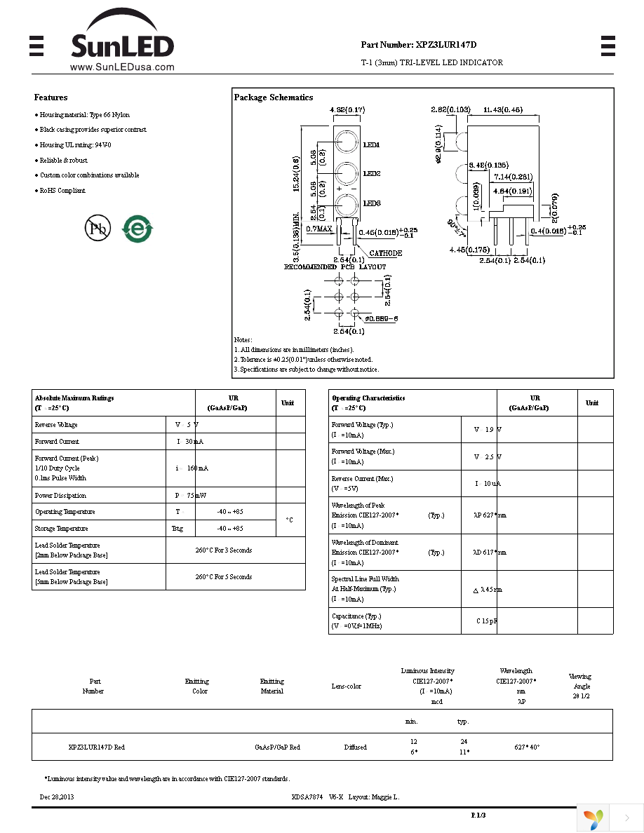 XPZ3LUR147D Page 1