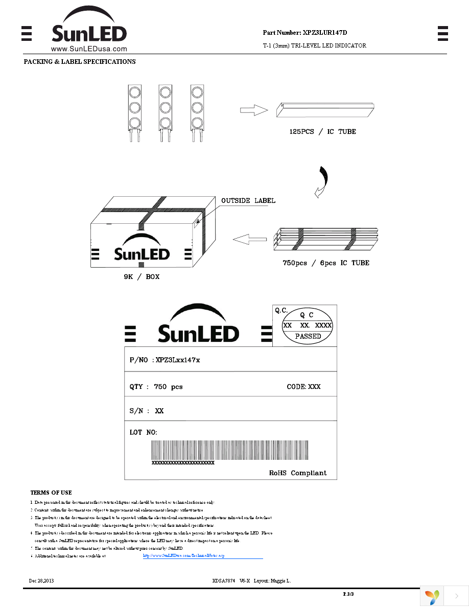 XPZ3LUR147D Page 3