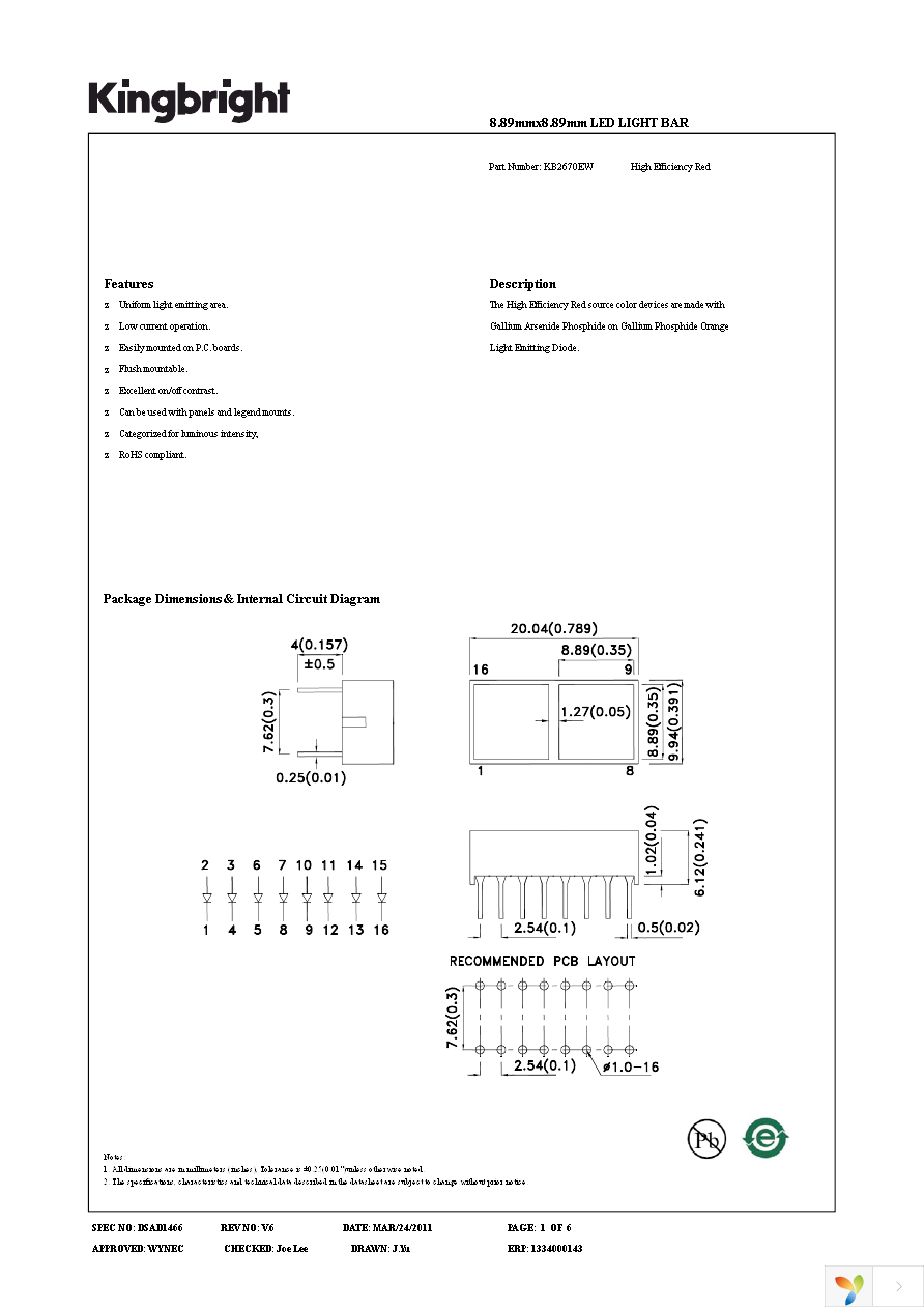 KB2670EW Page 1