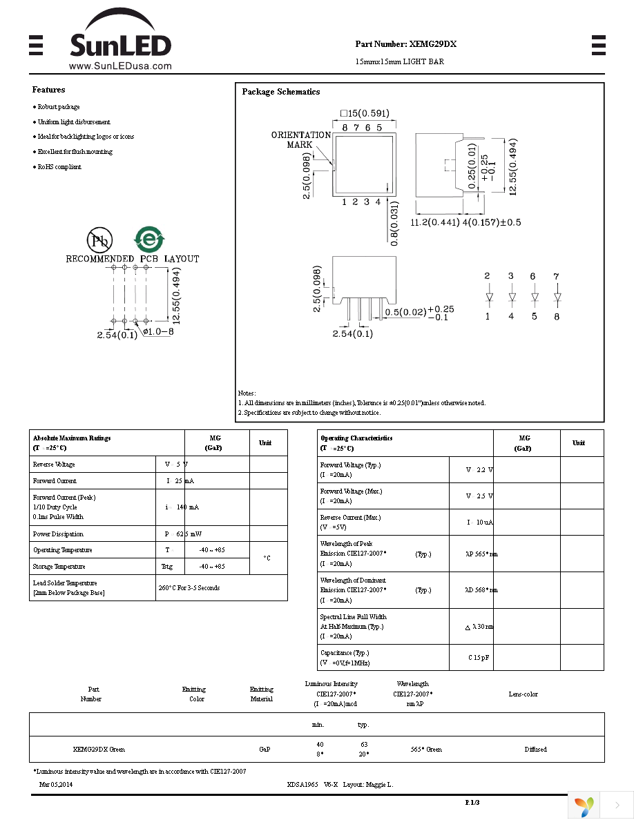 XEMG29DX Page 1