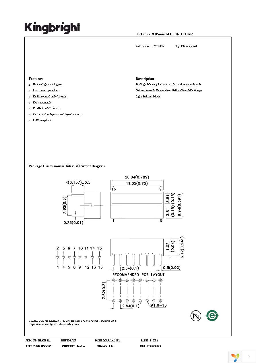 KB2635EW Page 1