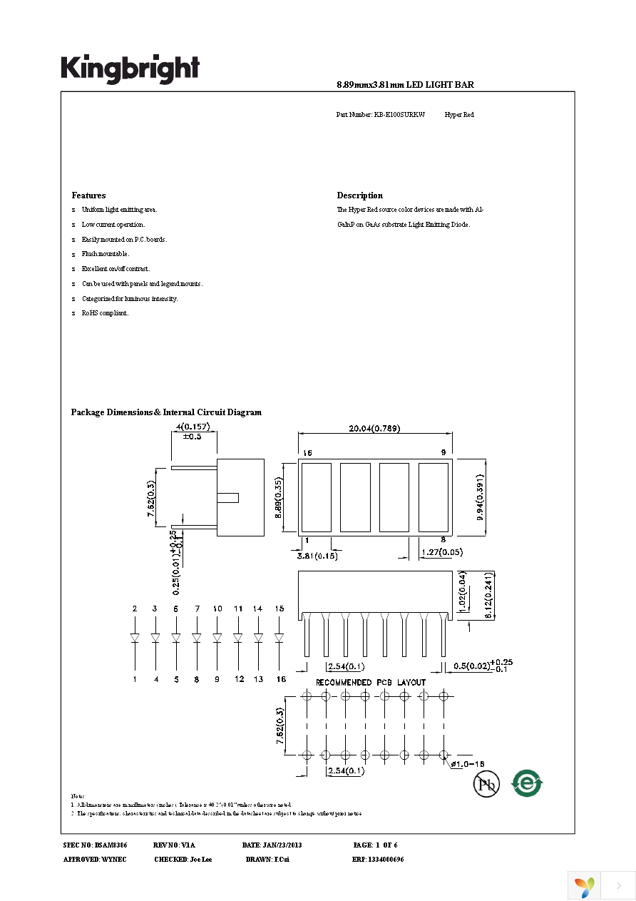 KB-E100SURKW Page 1