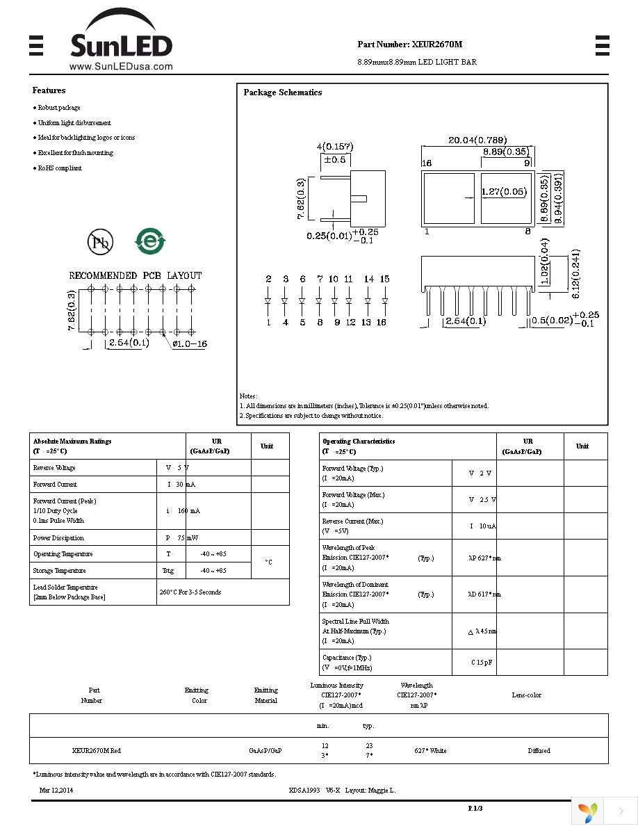 XEUR2670M Page 1