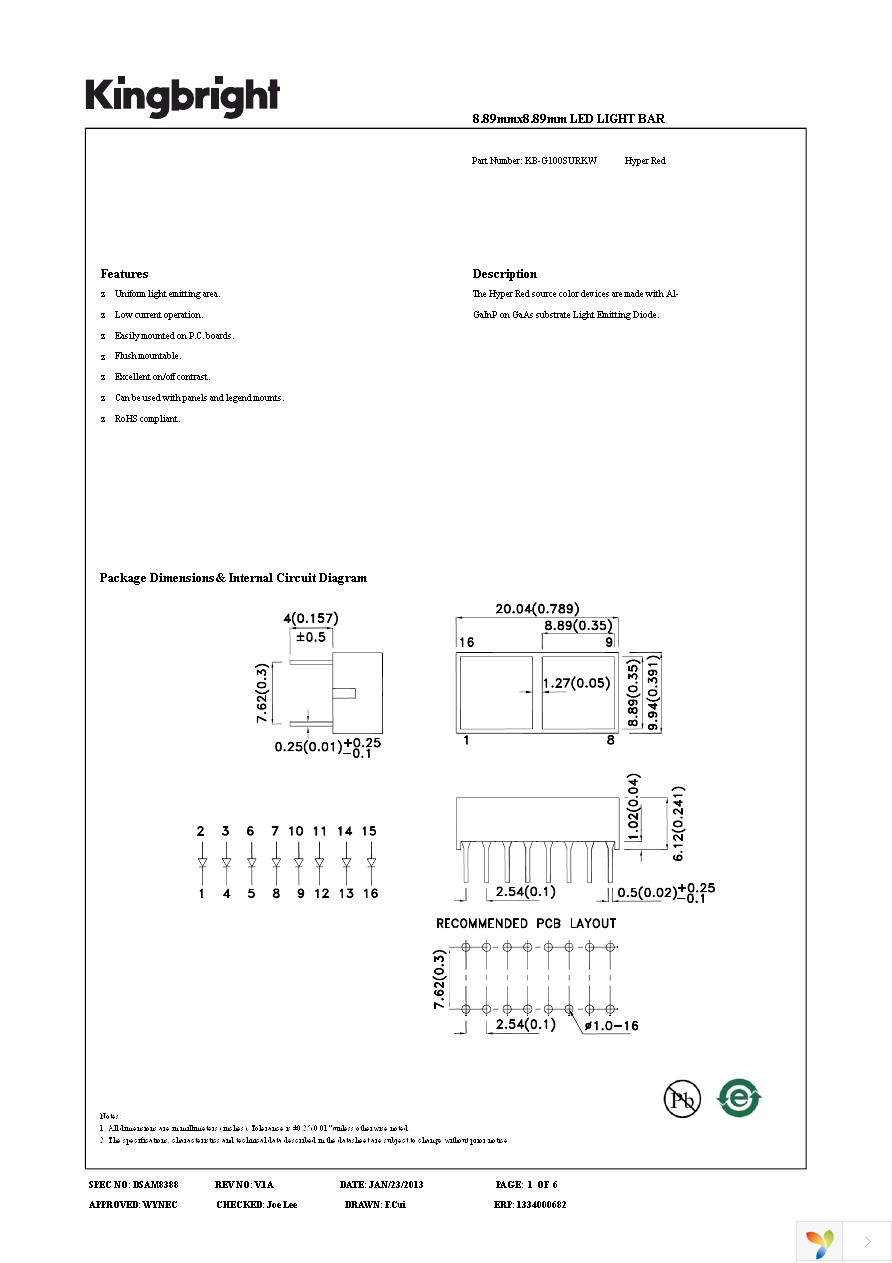 KB-G100SURKW Page 1