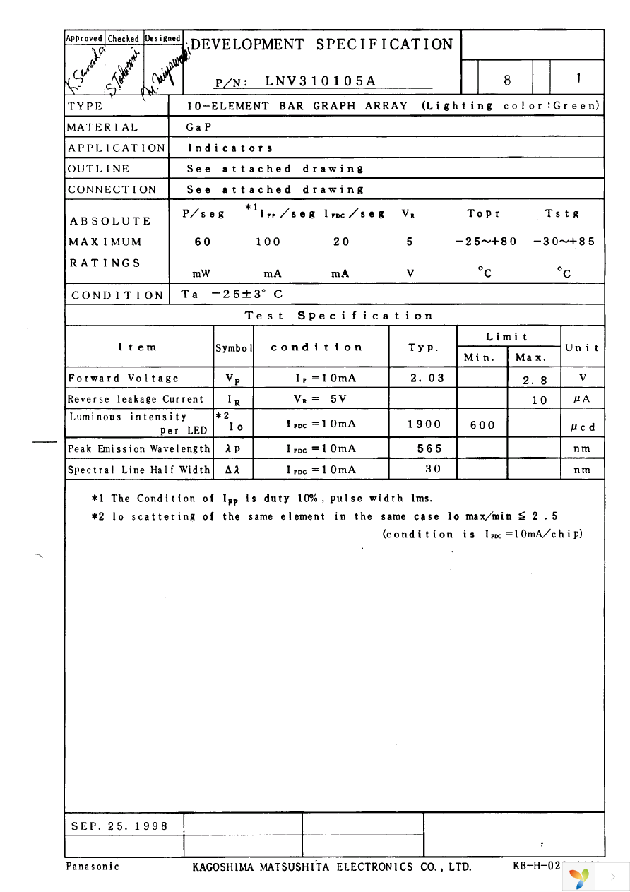 LNV310105A Page 1