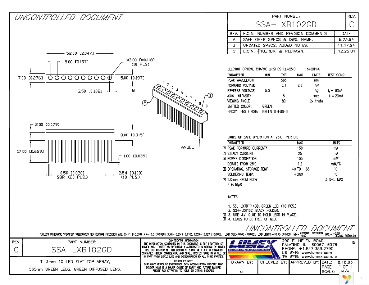 SSA-LXB102GD Page 1