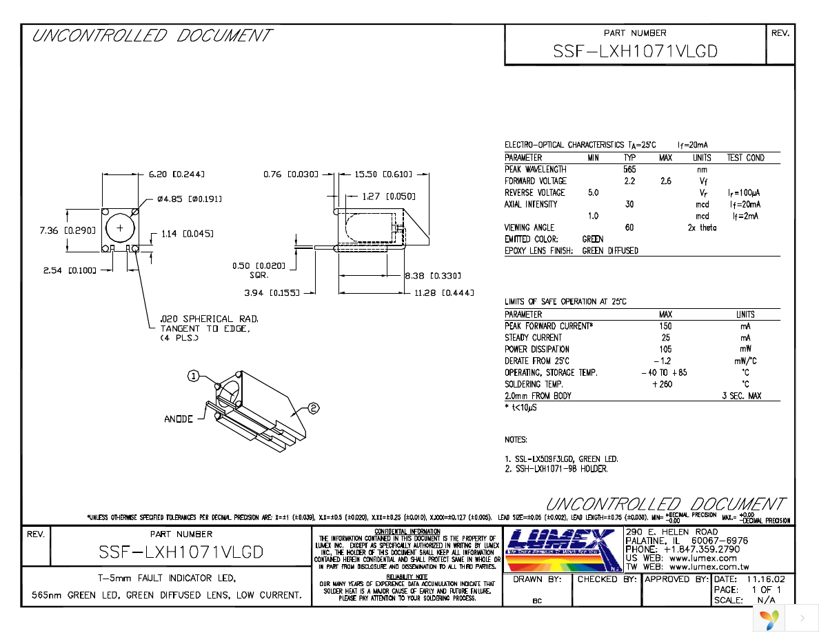 SSF-LXH1071VLGD Page 1