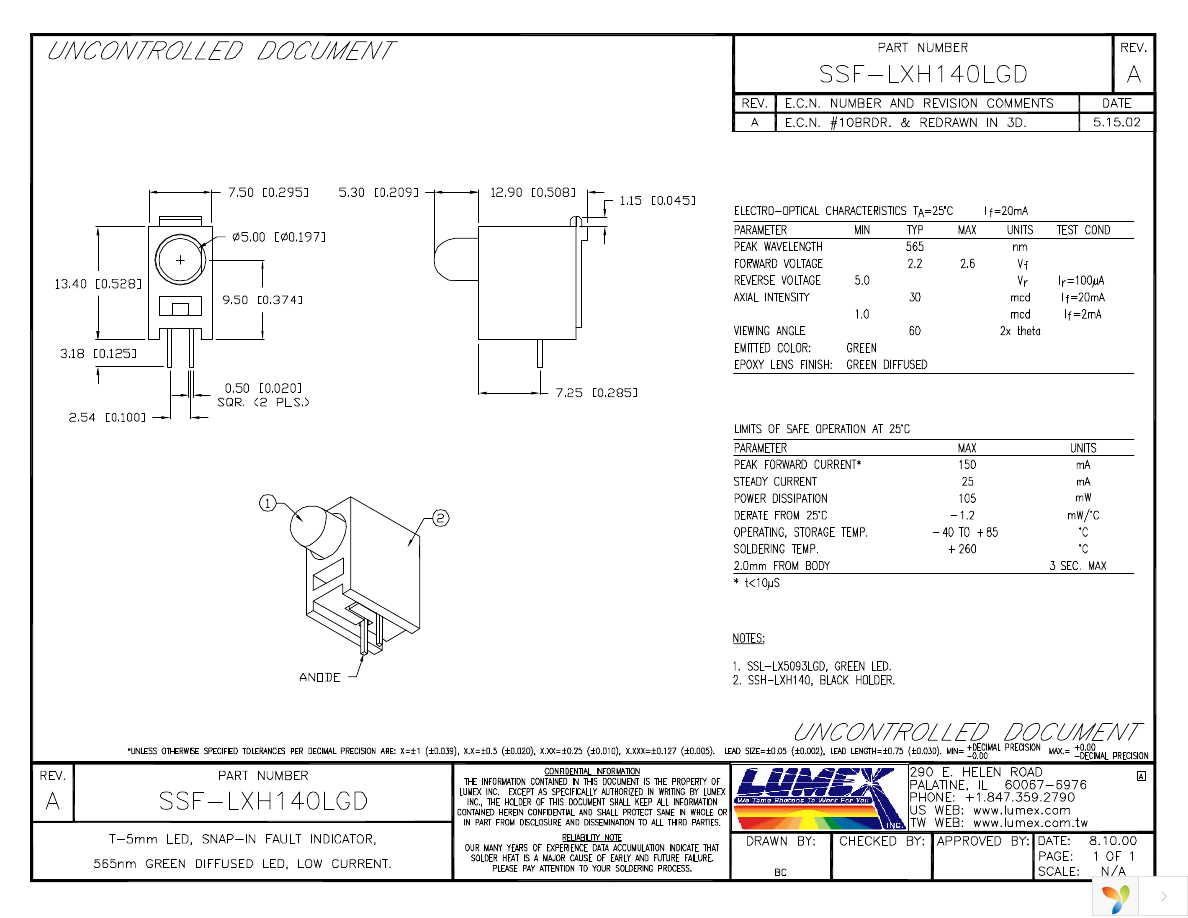 SSF-LXH140LGD Page 1