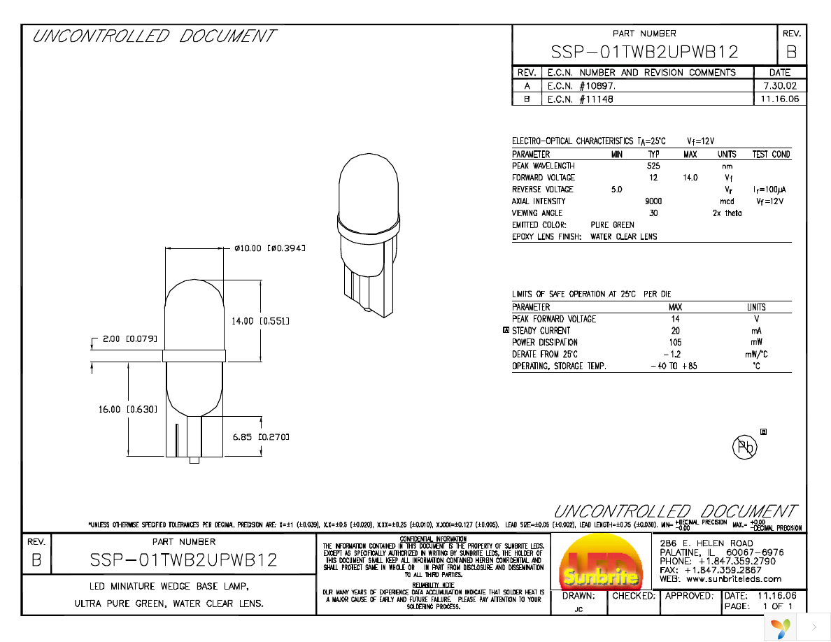 SSP-01TWB2UPWB12 Page 1